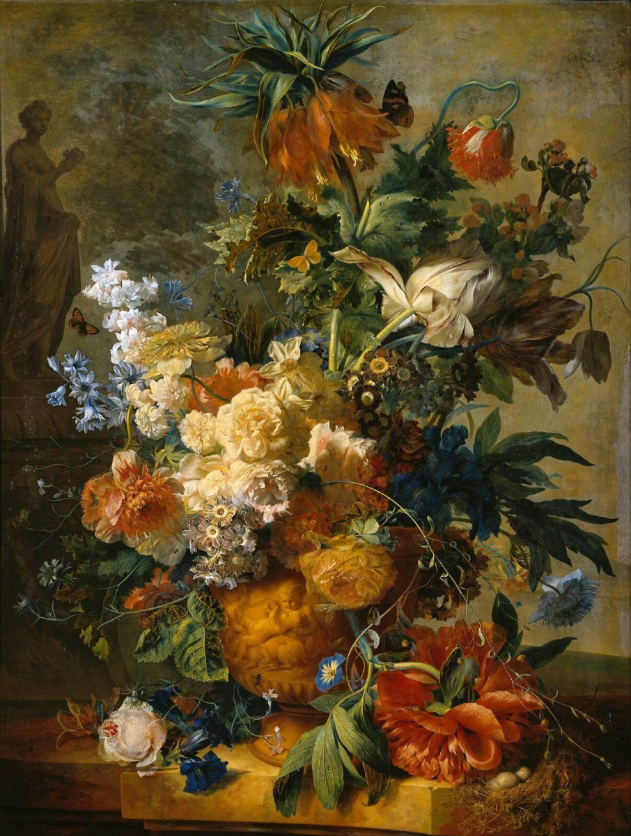 Ян ван Хейсум. Натюрморт с цветами
