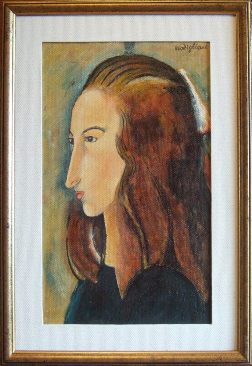 Андрей Харланов. Copy: Modigliani - Head of Jeanne Hébuterne in profile