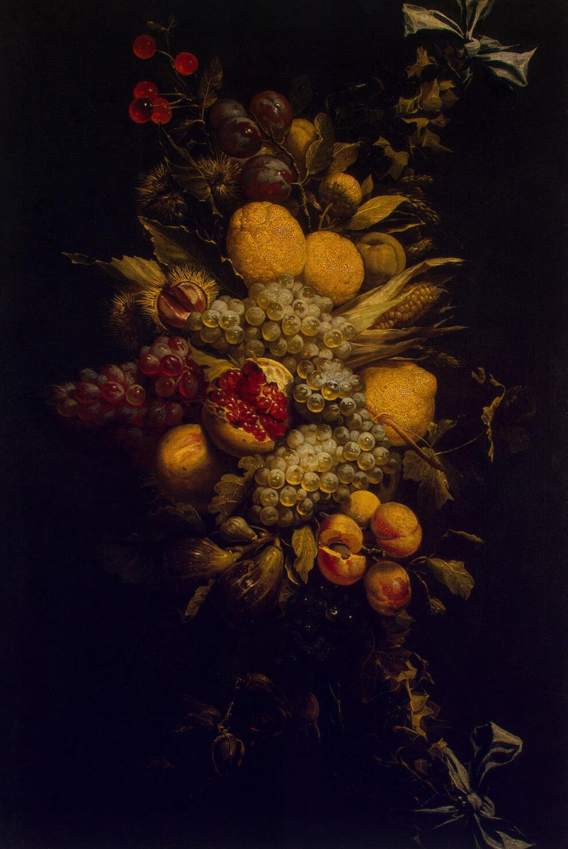 Адриан ван Утрехт. Гирлянда фруктов и овощей