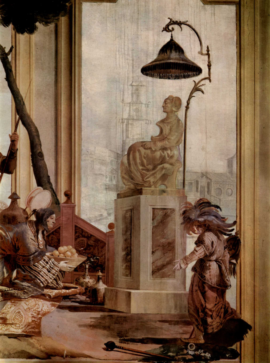Джованни Доменико Тьеполо. Фрески из виллы Вальмарана в Виченце. Жертва богине луны фруктами