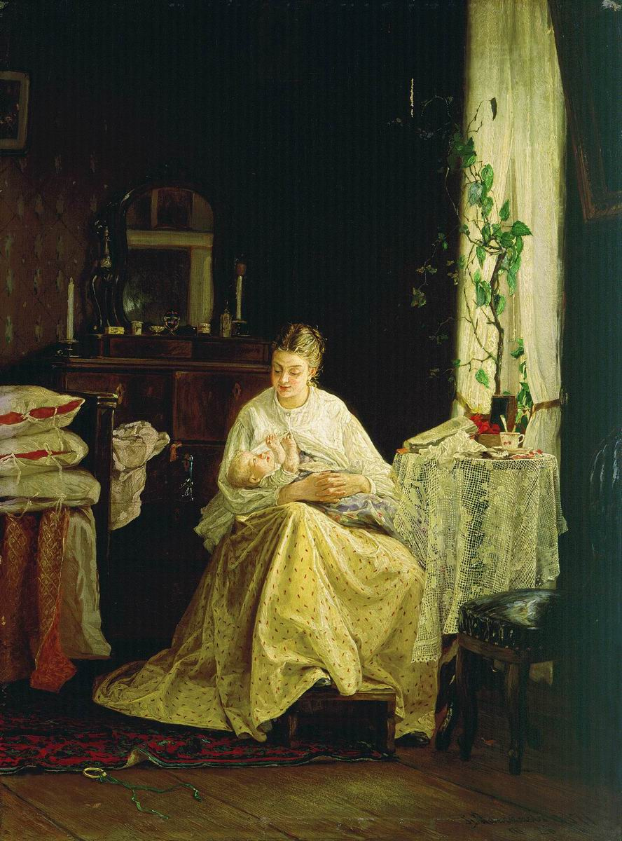 Василий Максимович Максимов. Материнство. 1871