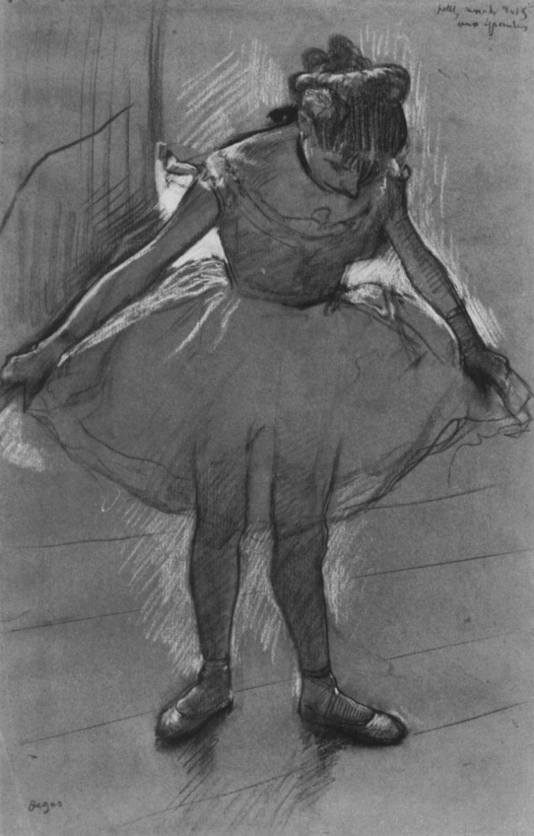 Эдгар Дега. Балерина, стоящая против света