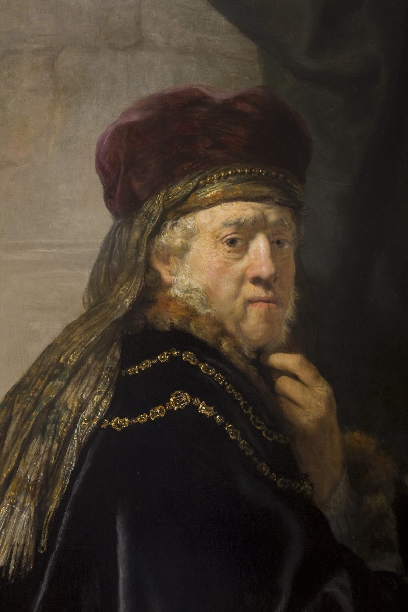 Рембрандт Харменс ван Рейн. Учёный за столом (фрагмент)