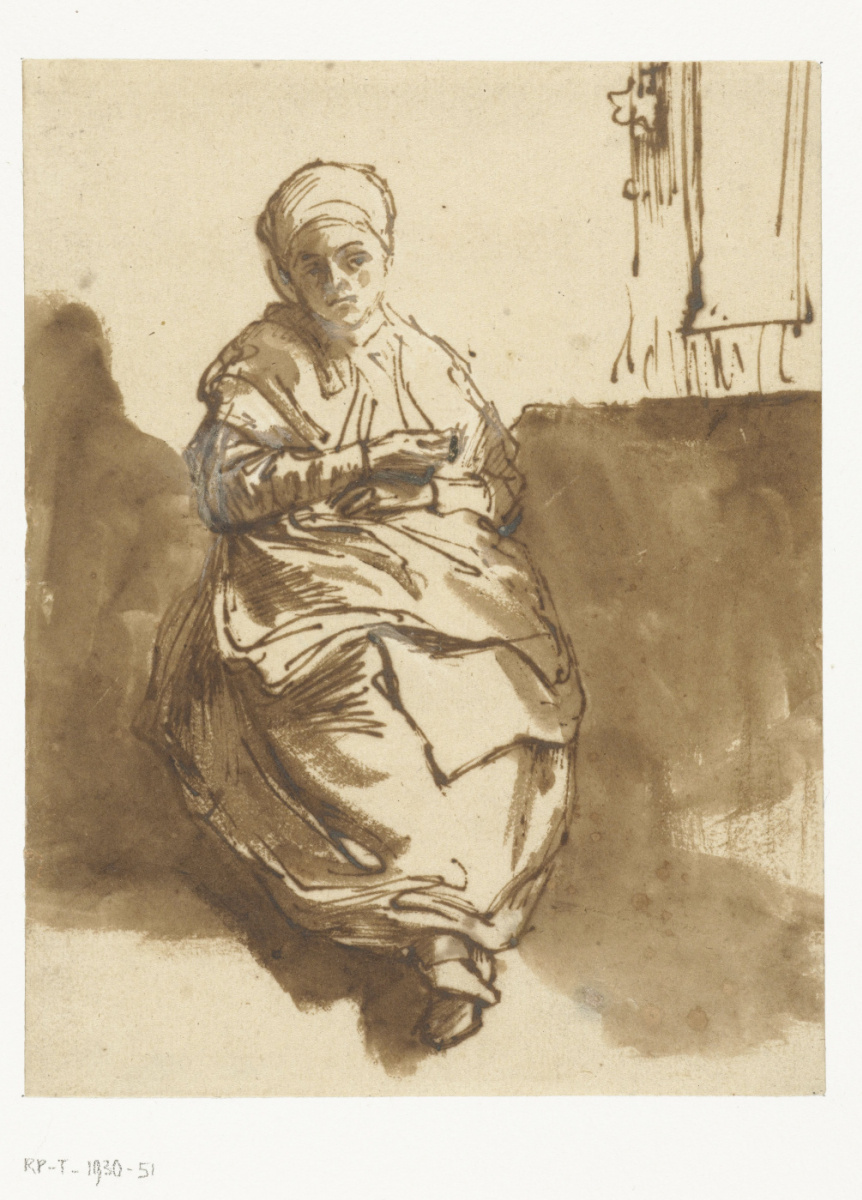 Рембрандт Харменс ван Рейн. Саския у окна
