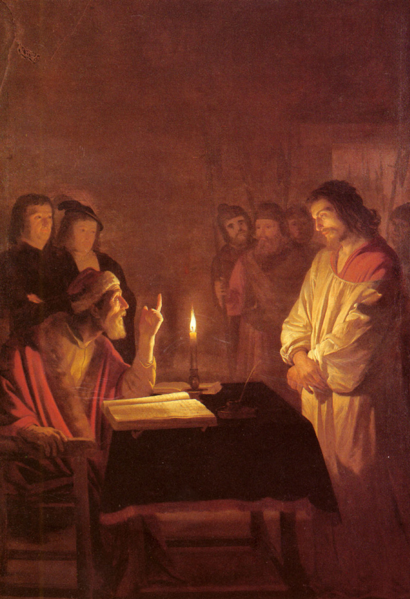 Геррит ван Хонтхорст. Христос перед первосвященником
