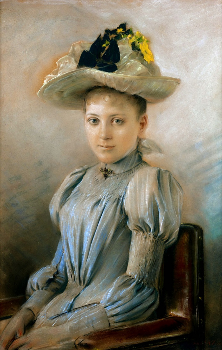 Эрнст Климт. Портрет жены художника, Хелен Климт (Флёге)
