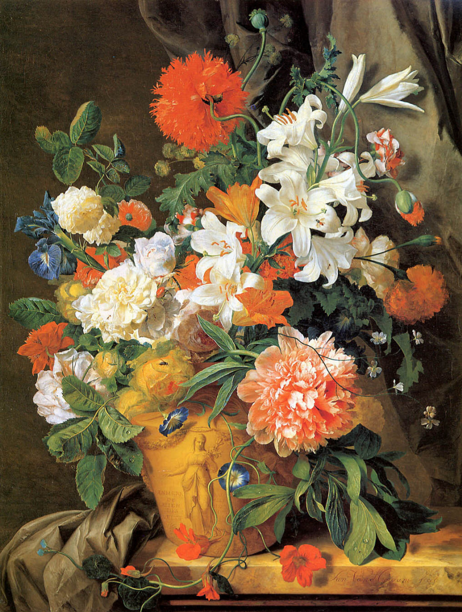 Ян ван Хейсум. Цветочный натюрморт