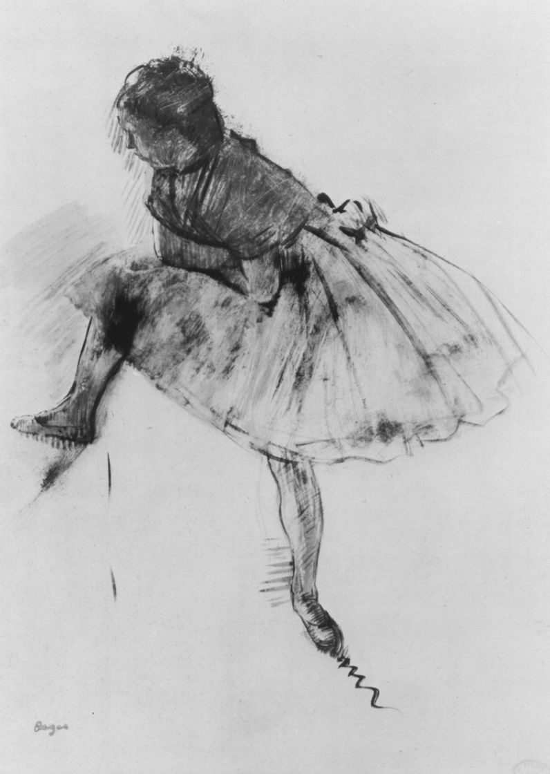 Эдгар Дега. Балерина с выставленной правой ногой