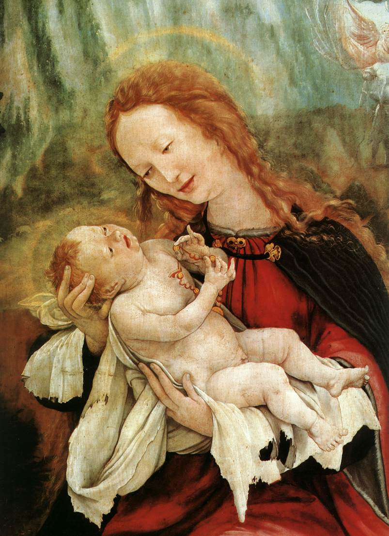 Маттиас Грюневальд. Мадонна с младенцем