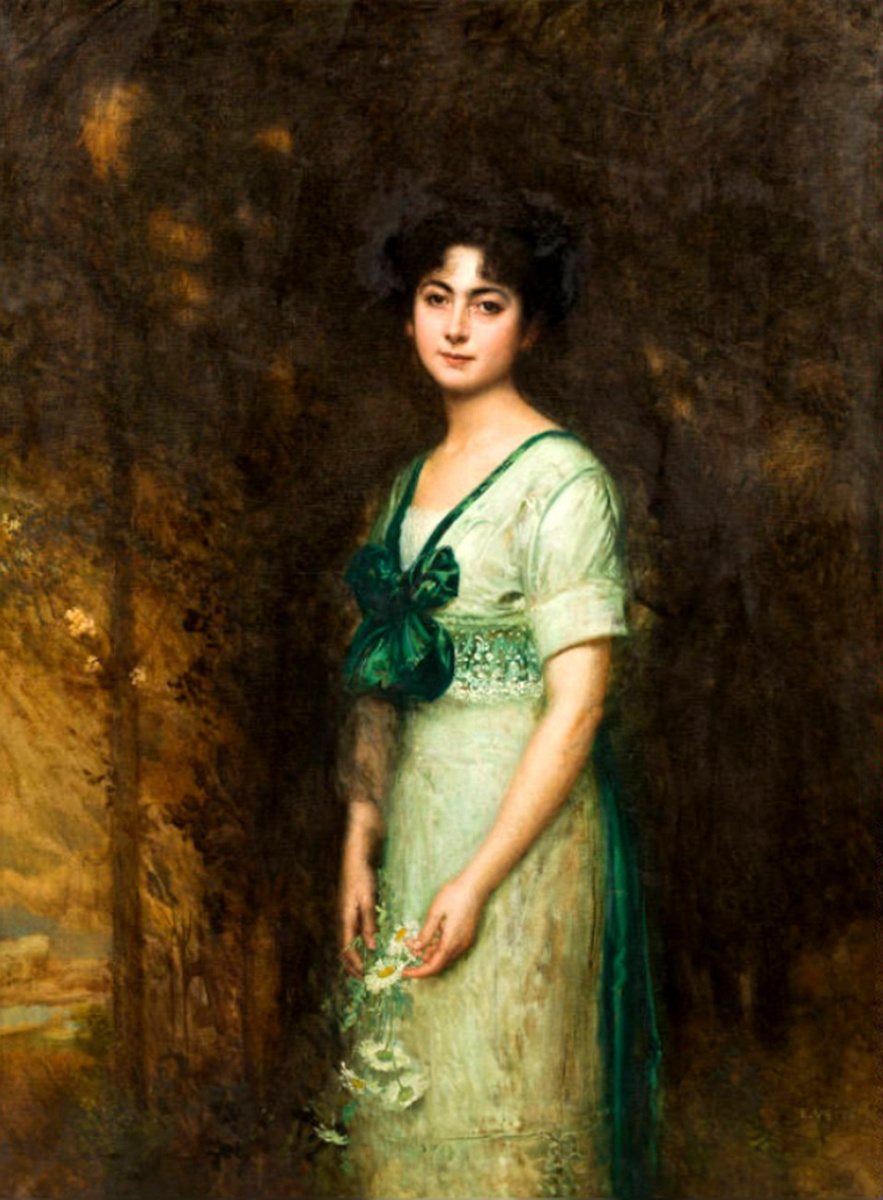 Эдуард Файт. Portrait of a woman