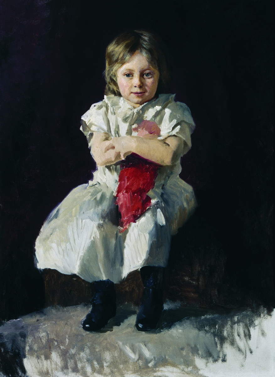 Николай Александрович Ярошенко. Девочка с куклой (Надя Волжинская, приемная дочь художника)