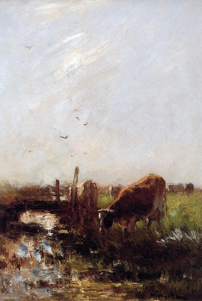 Виллем Марис. Коровы на ручье