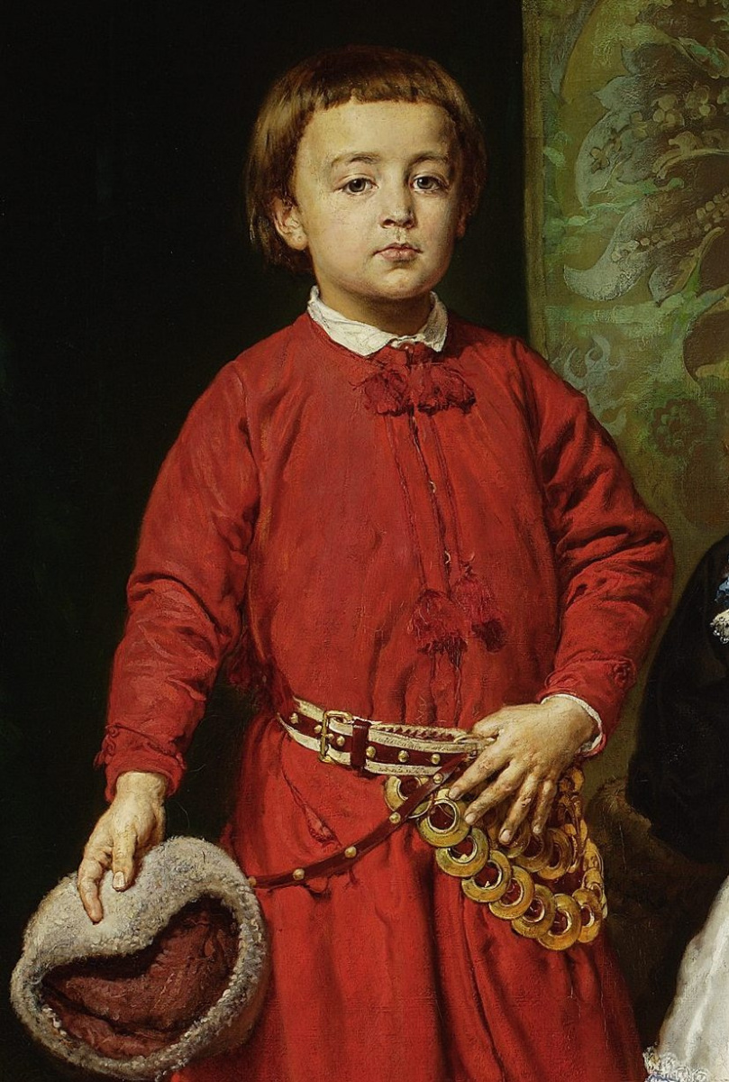 Ян Матейко. Портрет детей художника. Фрагмент