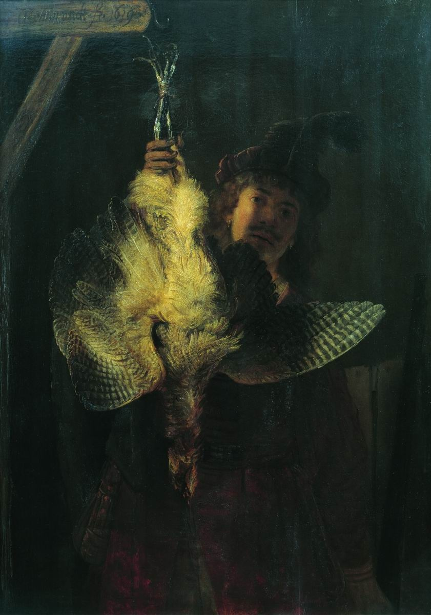 Рембрандт Харменс ван Рейн. Автопортрет с мёртвой выпью