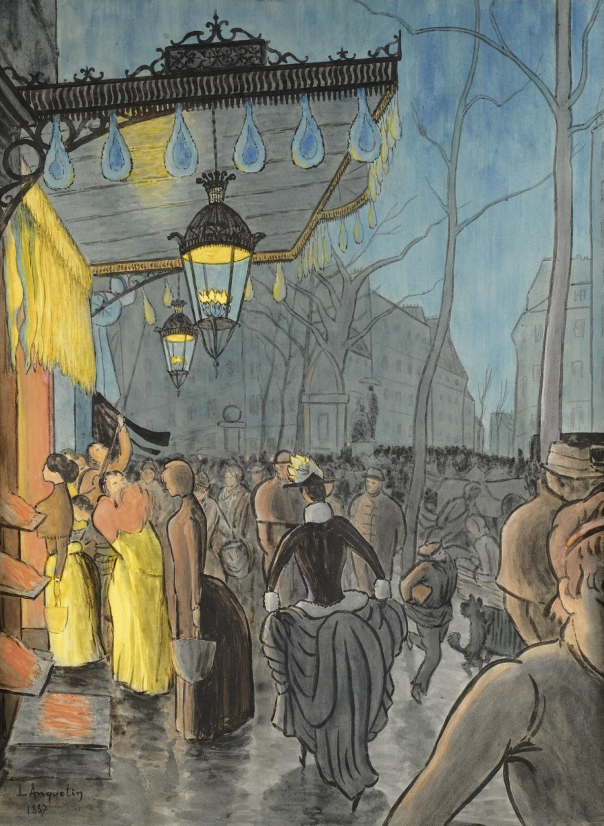 Луи Анкетен. Авеню Клиши, Париж. 1887