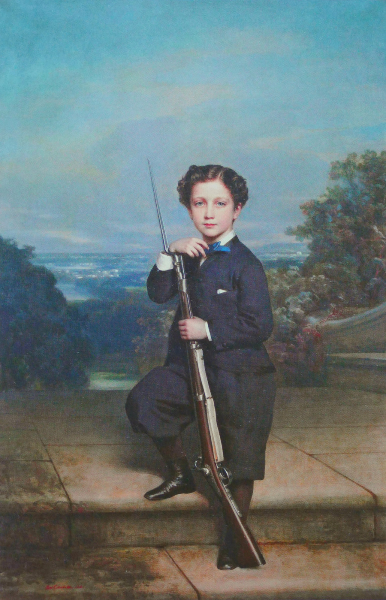 Франц Ксавер Винтерхальтер. Имперский принц Луи Эжен Наполеон на террасе Сен-Клу