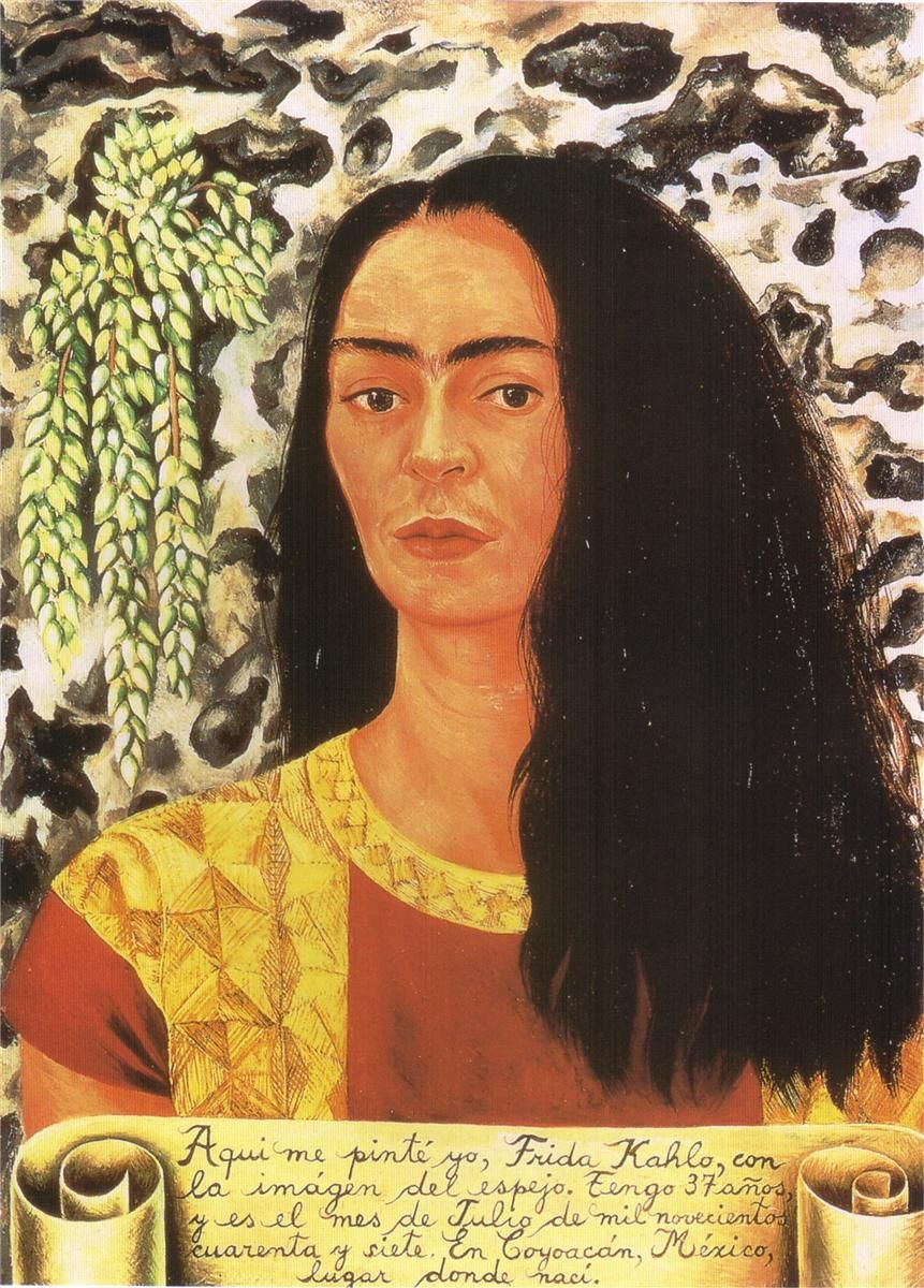 Фрида Кало. Автопортрет с распущенными волосами