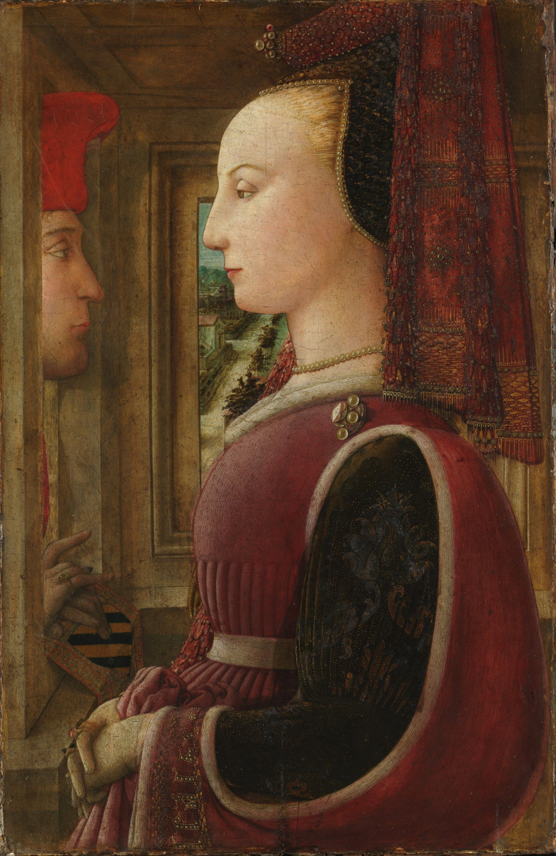 Фра Филиппо Липпи. Двойной портрет (Портрет мужчины и женщины у окна)