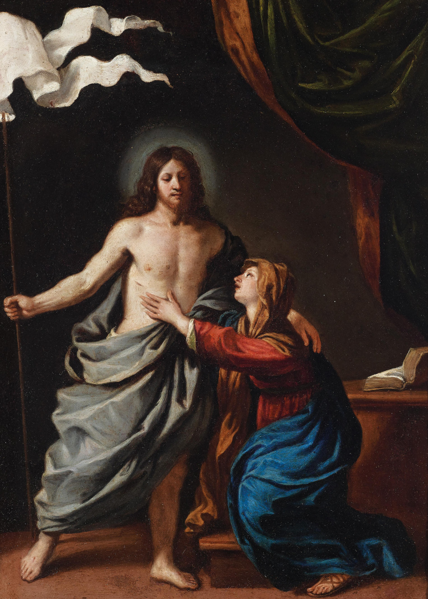Джованни Франческо Гверчино. Христос Воскресший является Деве Марии