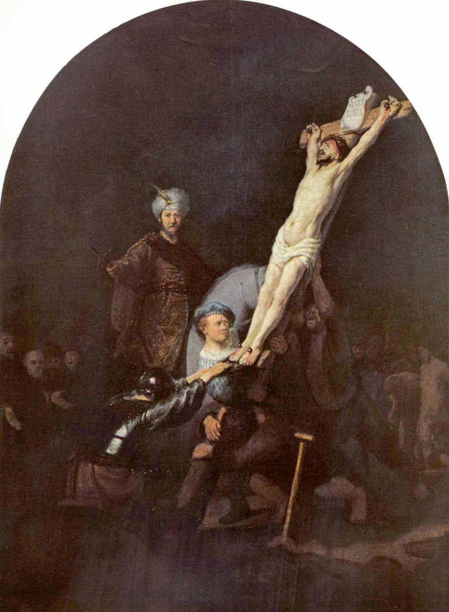 Рембрандт Харменс ван Рейн. Воздвижение креста