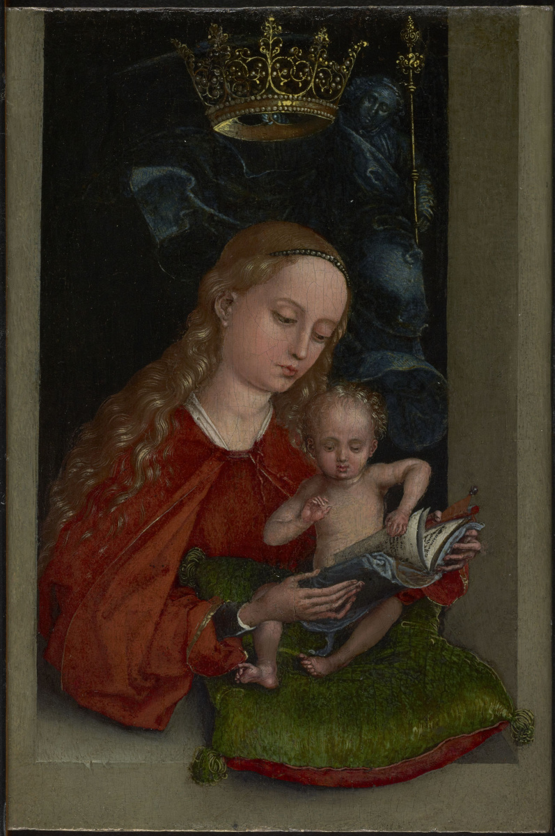 Мадонна с Младенцем в окне