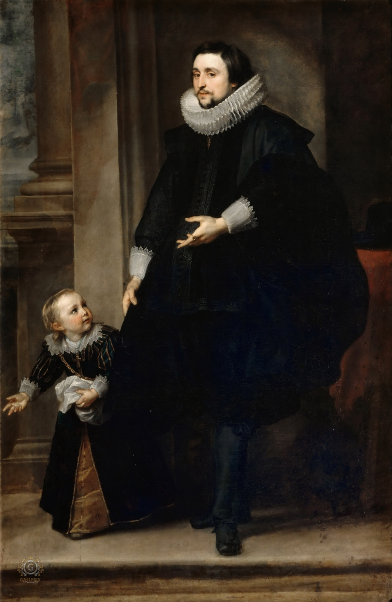 Антонис ван Дейк. Портрет аристократа с сыном