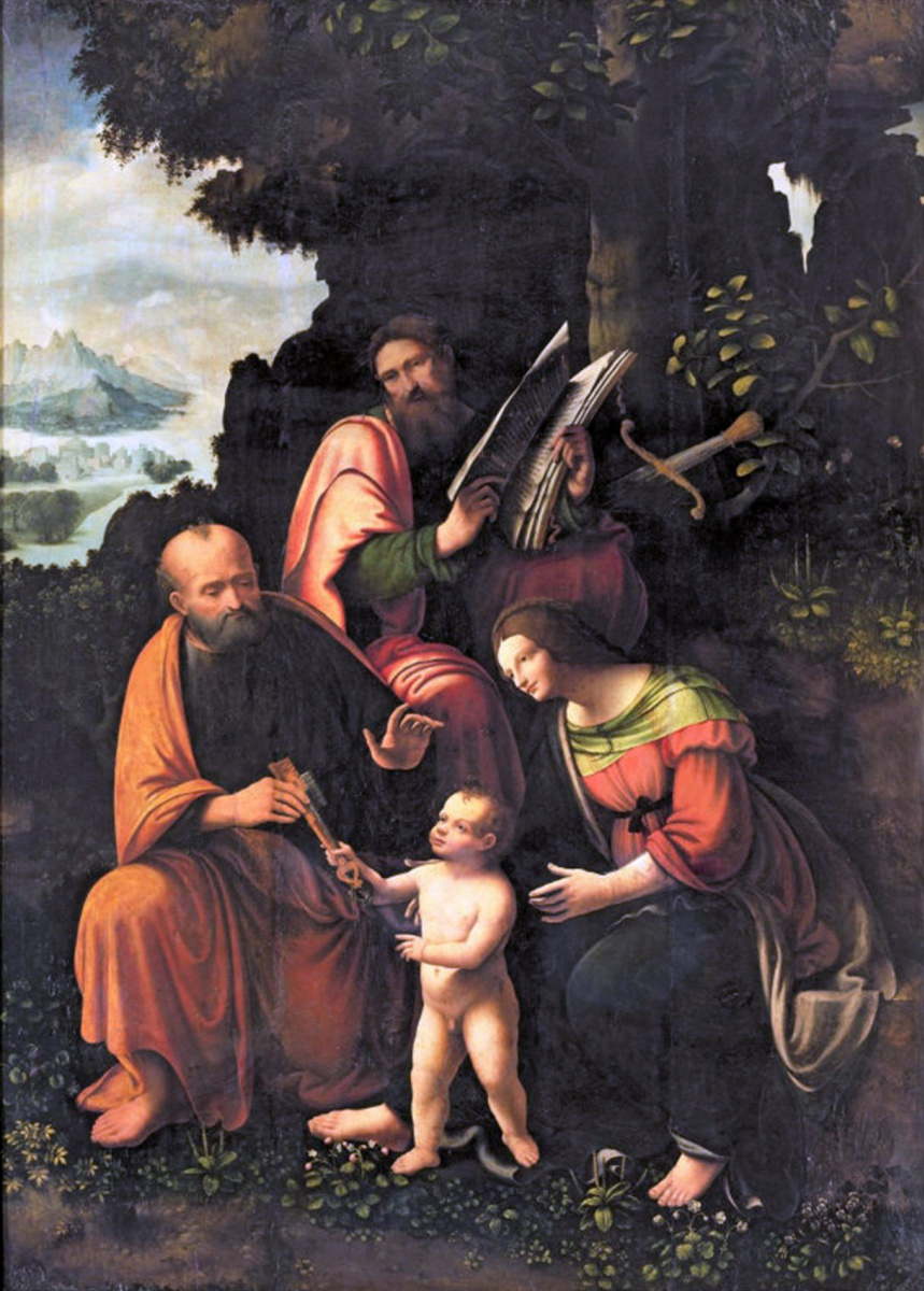 Джан Джакомо Капротти да Орено (Салаи). The Virgin and Child with SS. Peter and Paul