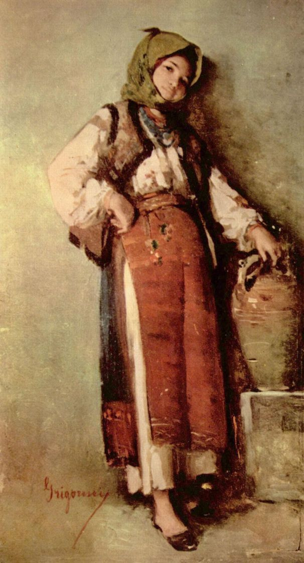 Николае Григореску. Крестьянка с кувшином