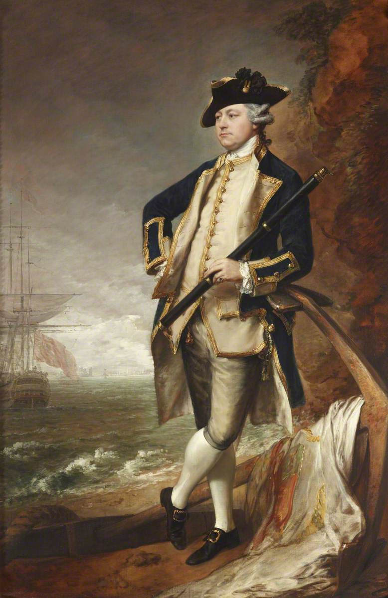 Коммандор Август Херви, позднее вице-адмирал и 3-й граф Бристоля