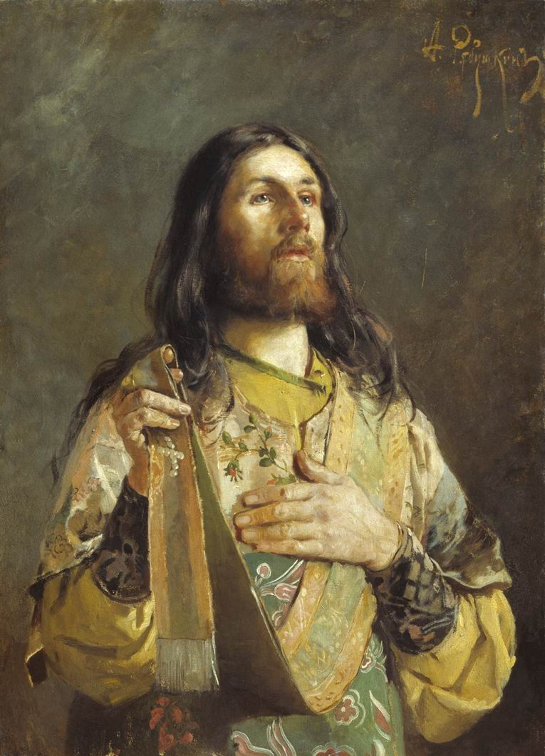 Андрей Петрович Рябушкин. Диакон. 1888 Эскиз