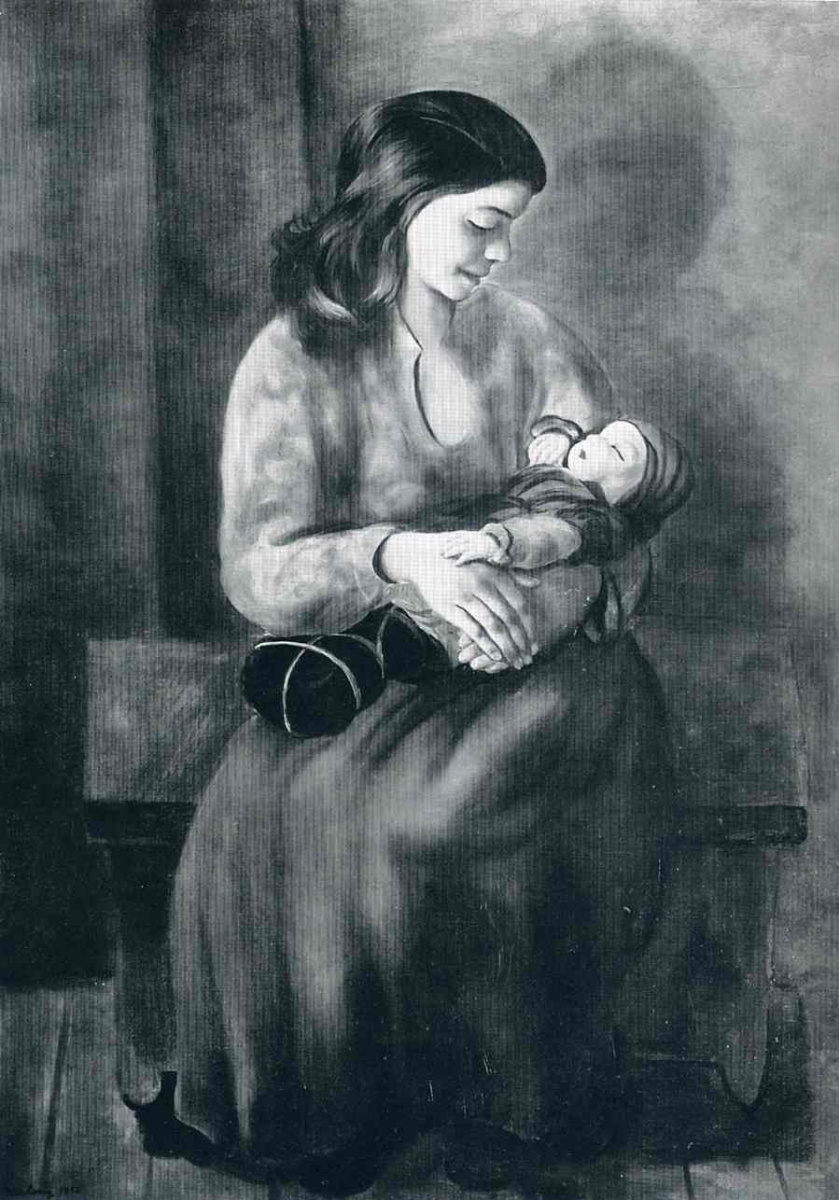 Моисей Кислинг. Мать с ребенком