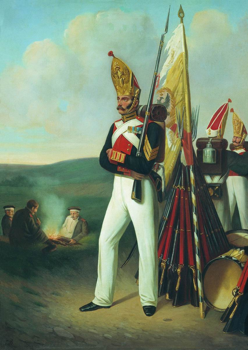 Богдан Павлович Виллевальде. Рядовой лейб-гвардии Павловского полка. 1840-е