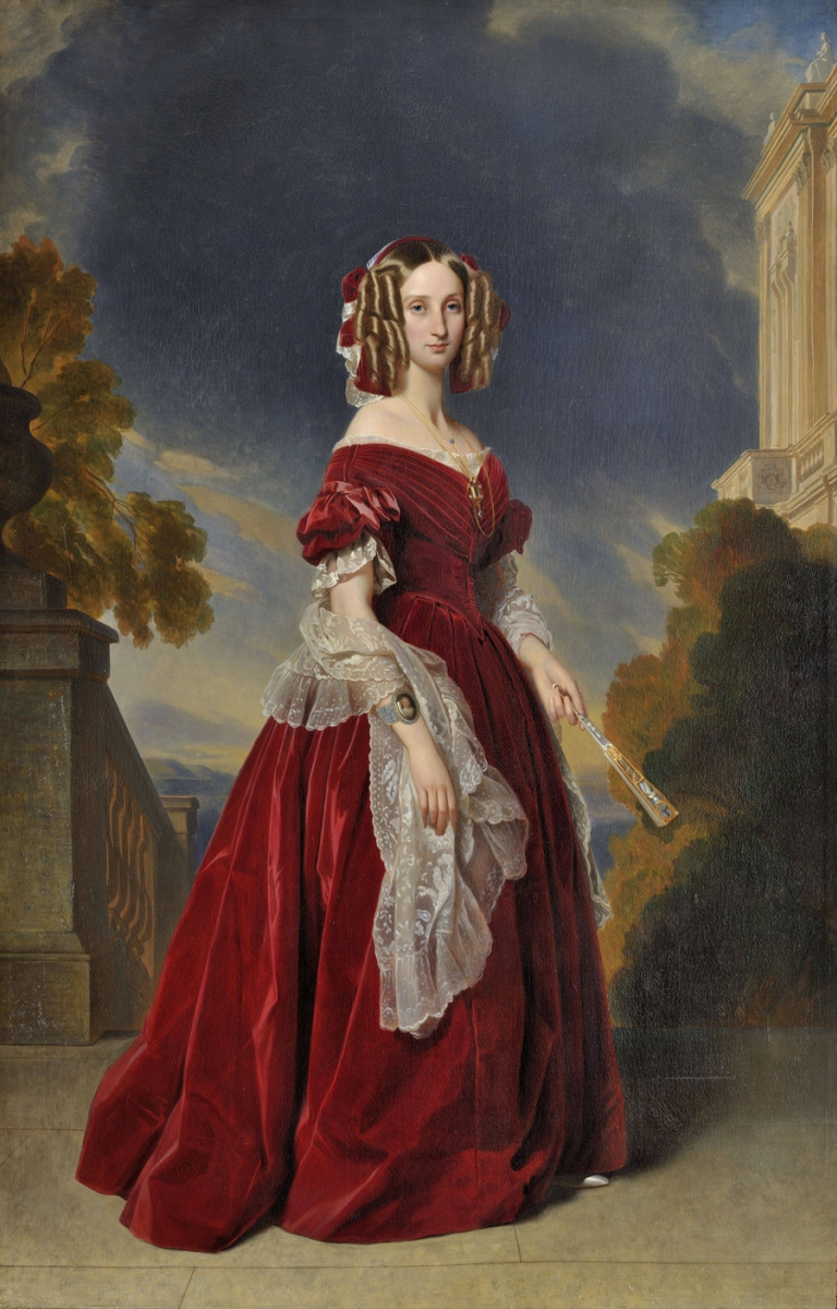 Франц Ксавер Винтерхальтер. Луиза Орлеанская, королева Бельгии (версия для Версальского дворца)