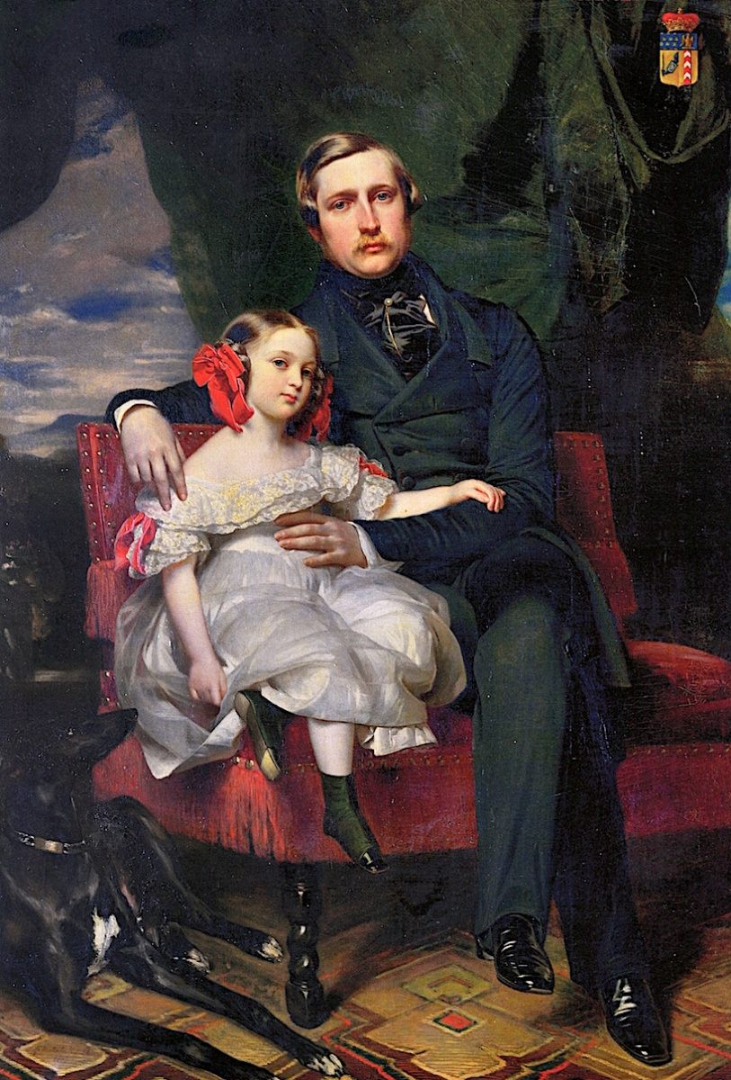 Принц Александр де Ваграм и его дочь Малси