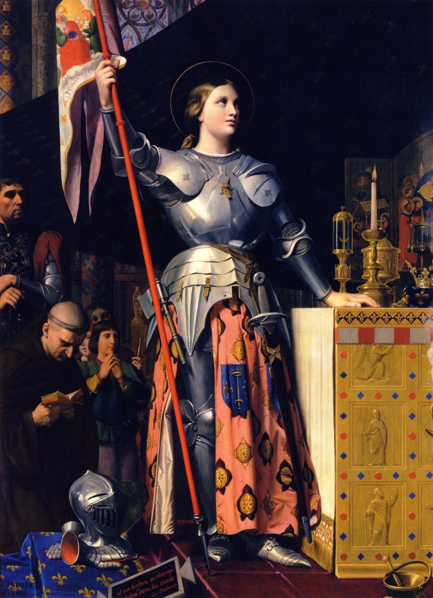 Жан Огюст Доминик Энгр. Жанна Дарк на коронации Карла VII в Реймском кафедральном соборе в 1429 году