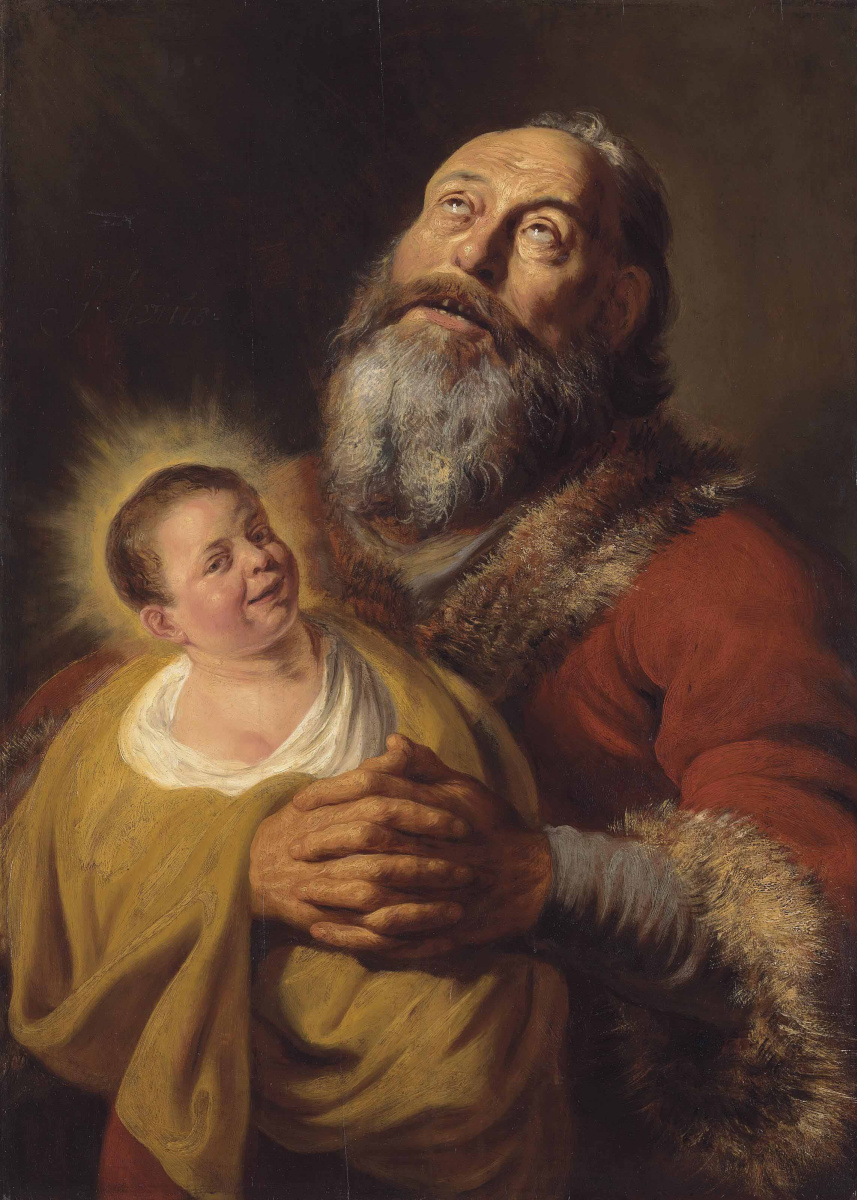 Ян Ливенс. Святой Симеон с младенцем Христом