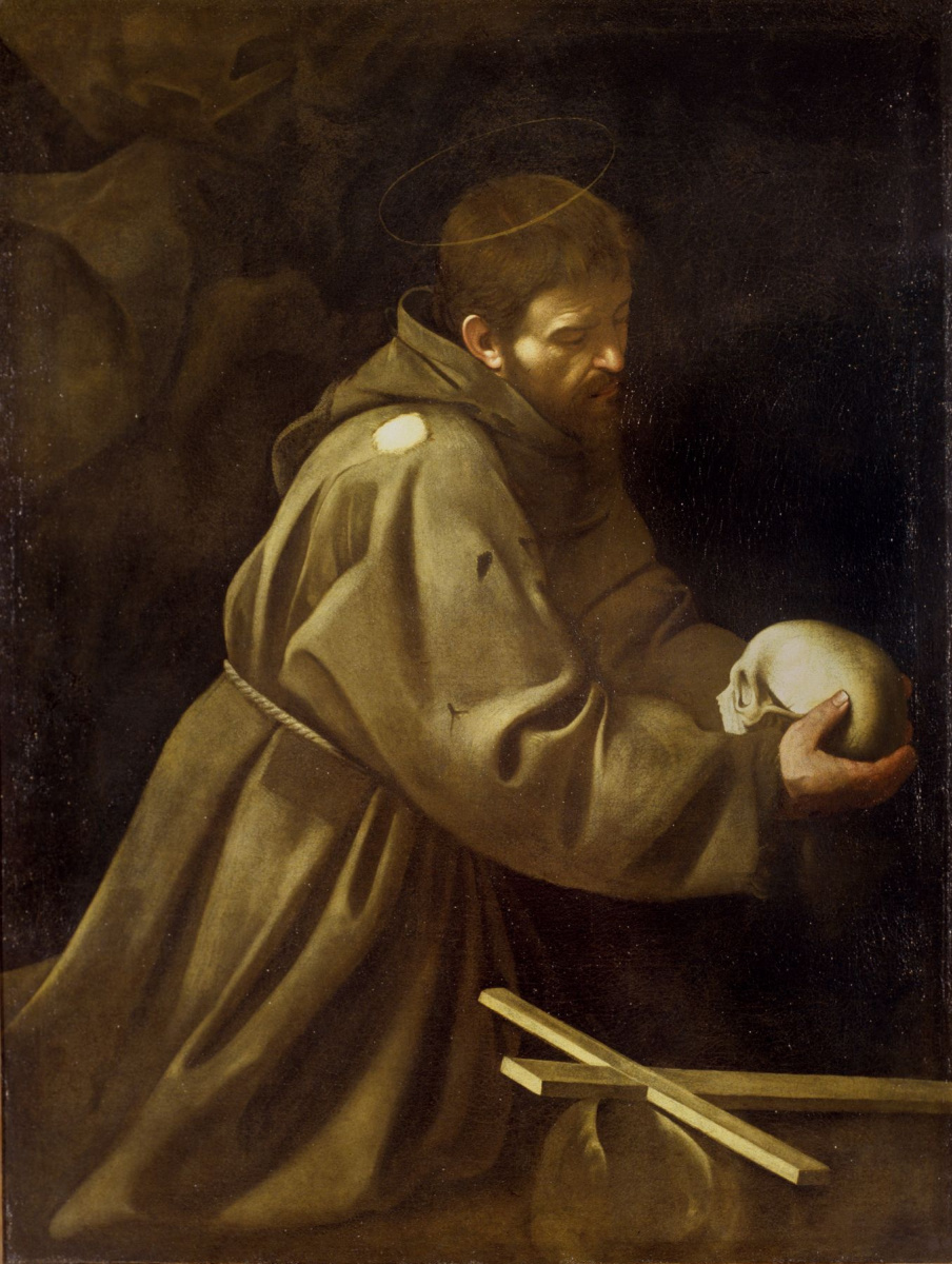 Микеланджело Меризи де Караваджо. Молитва святого Франциска