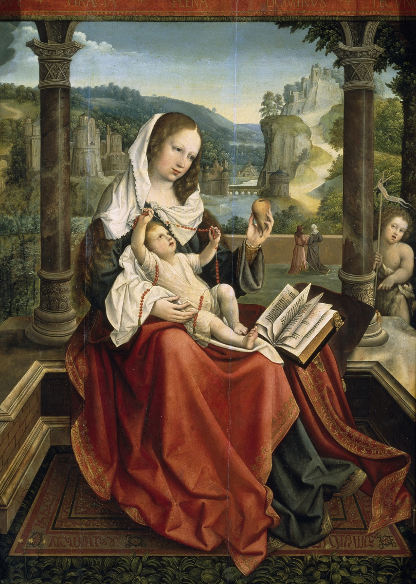 Бернарт ван Орлей. Мадонна с младенцем и юным Иоанном Крестителем (Мадонна с грушей)