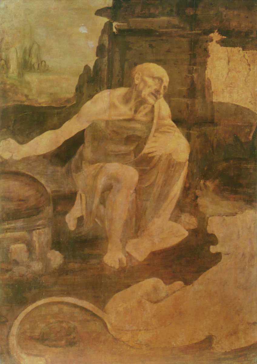 Леонардо да Винчи. Святой Иероним в пустыне