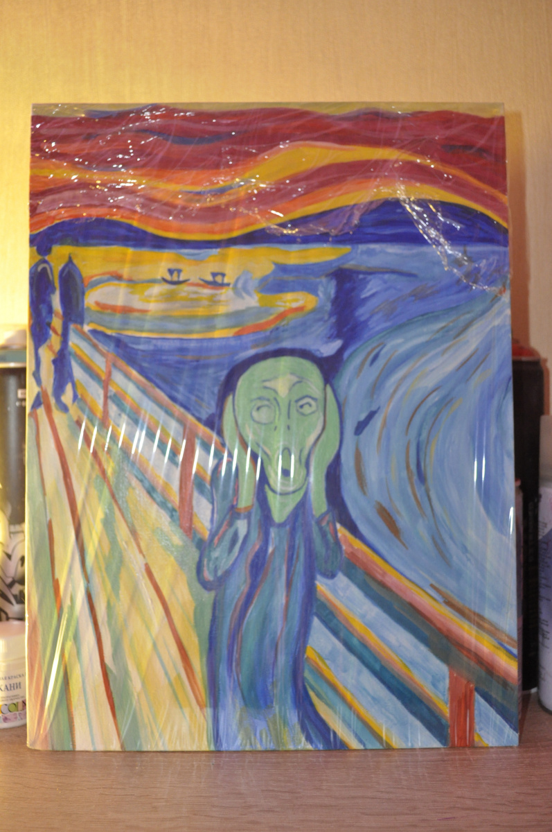 Anton Bashkov. Edvard Munch scream №1 Remake 2018 ART +painting`s