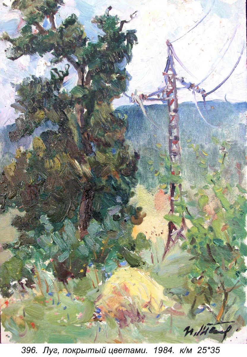 Петр Николаевич Мальцев (1926-2010). Луг покрытый цветами