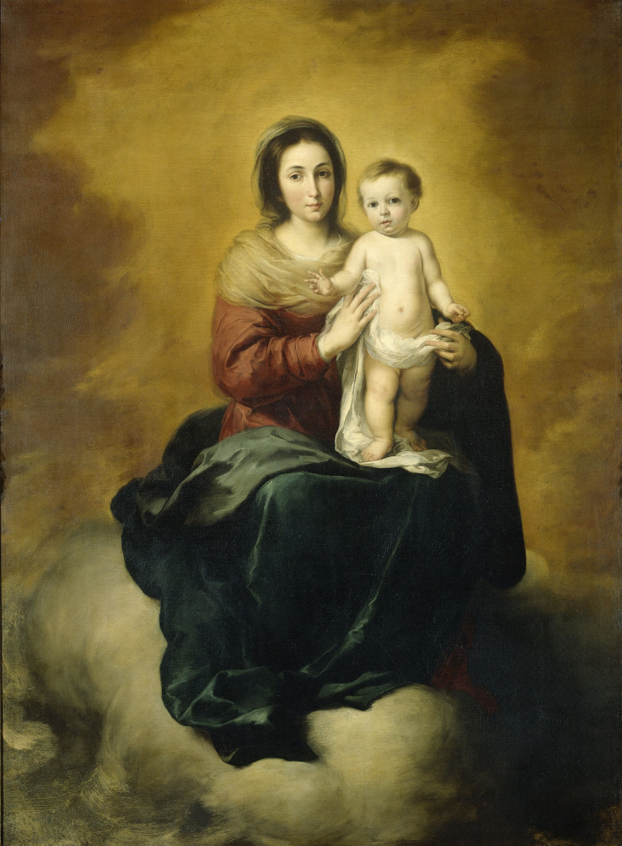 Бартоломе Эстебан Мурильо. Богородица с младенцем (Мадонна в облаках)