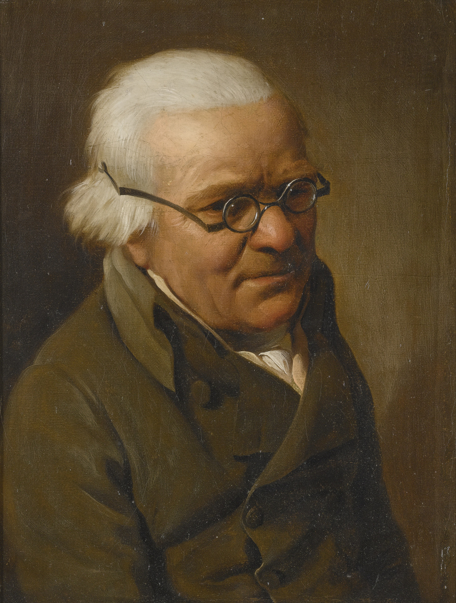 Луи-Леопольд Бойи. Портрет седовласого мужчины в очках