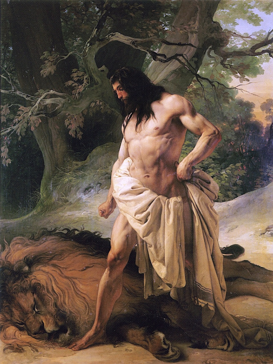 Самсон над убитым львом