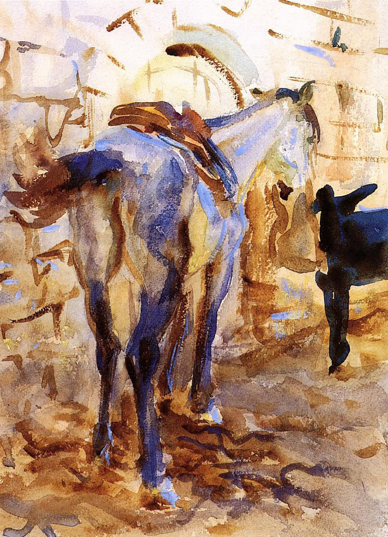 Джон Сингер Сарджент. Верховая лошадь, Палестина