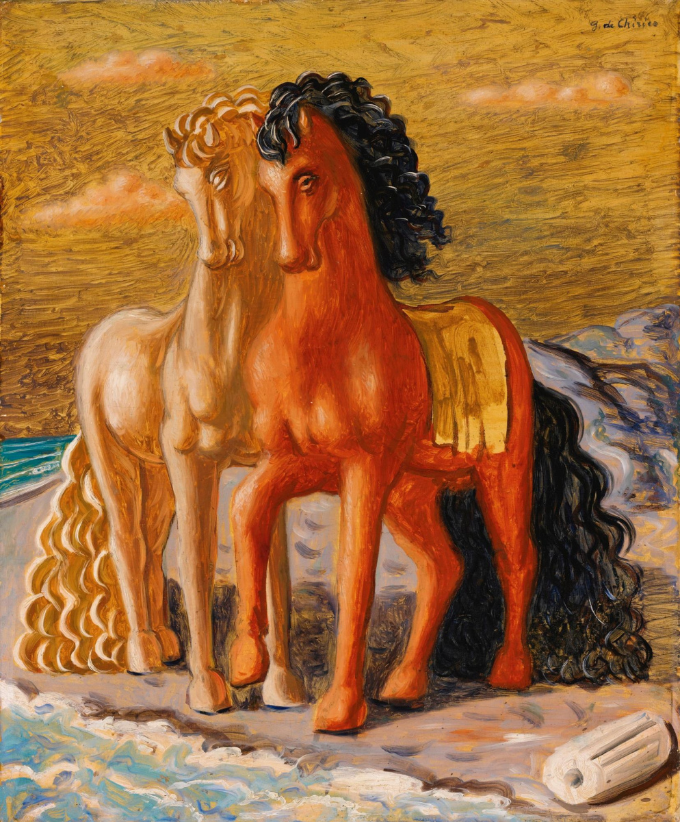 画作描述 古代马