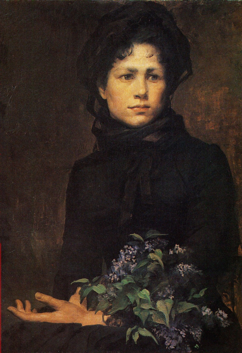 Мария Константиновна Башкирцева. Девушка с букетом сирени