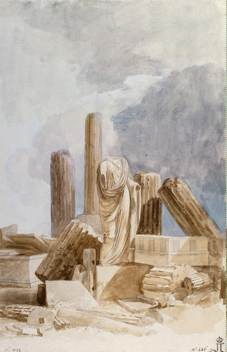 Жан-Пьер-Лоран Уэль. Скульптура и архитектурные фрагменты из мрамора