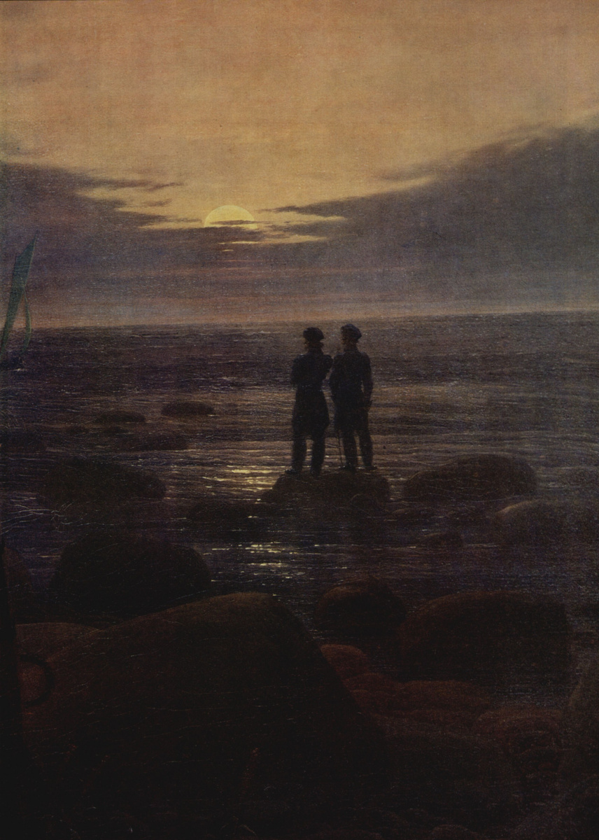 Каспар Давид Фридрих. Восход луны над морем (фрагмент)