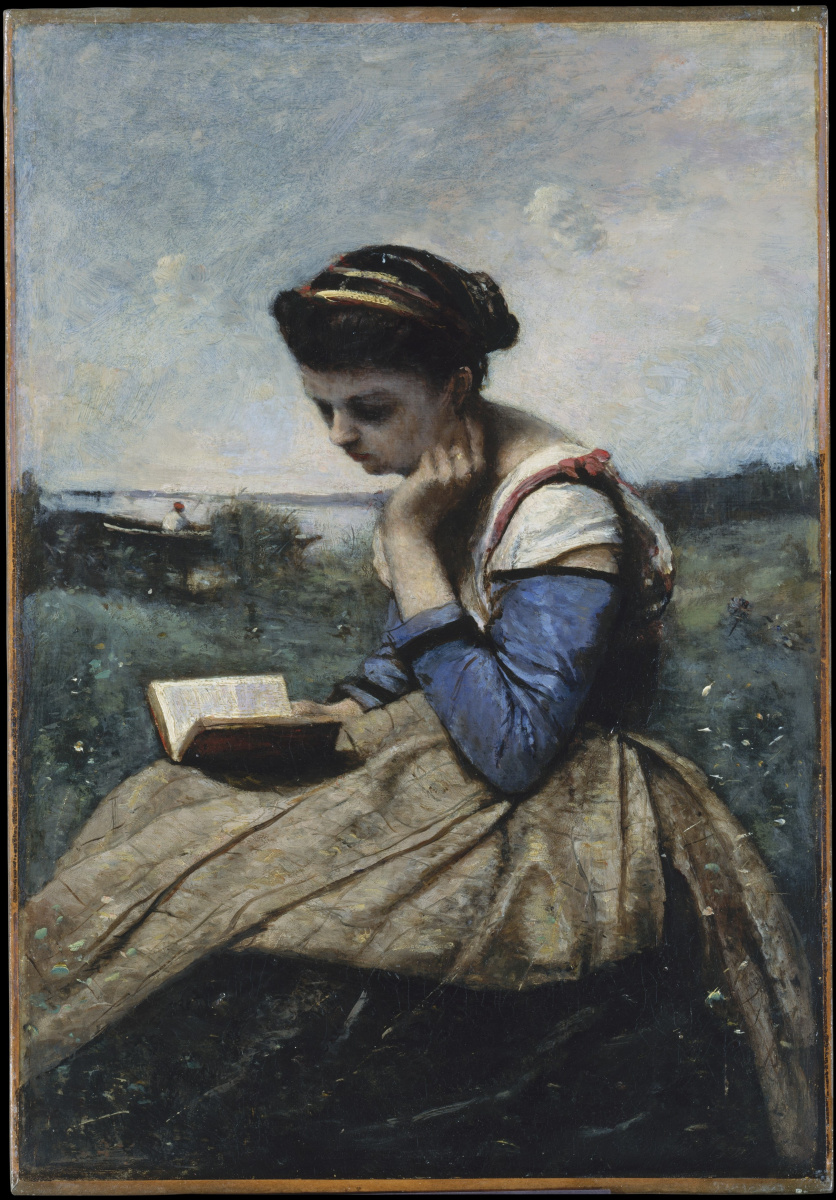 Камиль Коро. Женщина читает
